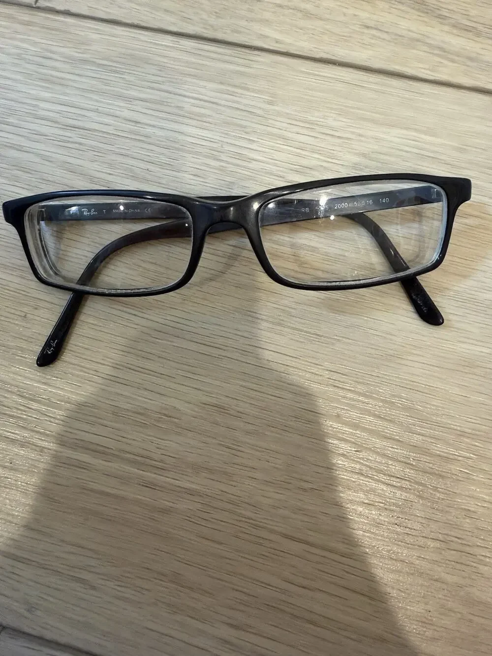 Ray Ban RB5085 2000 Black Rectangle Eyeglass Frame 52-16 140